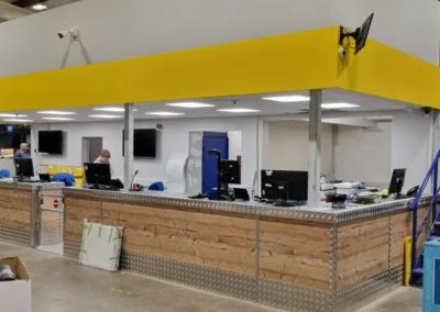 Checkout area