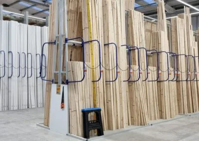 Wood storage rack