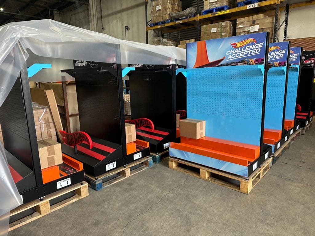 Hot wheels displays ready for shipping